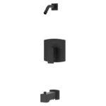 Pfirst Modern Tub/Shower Combo - Matte Black